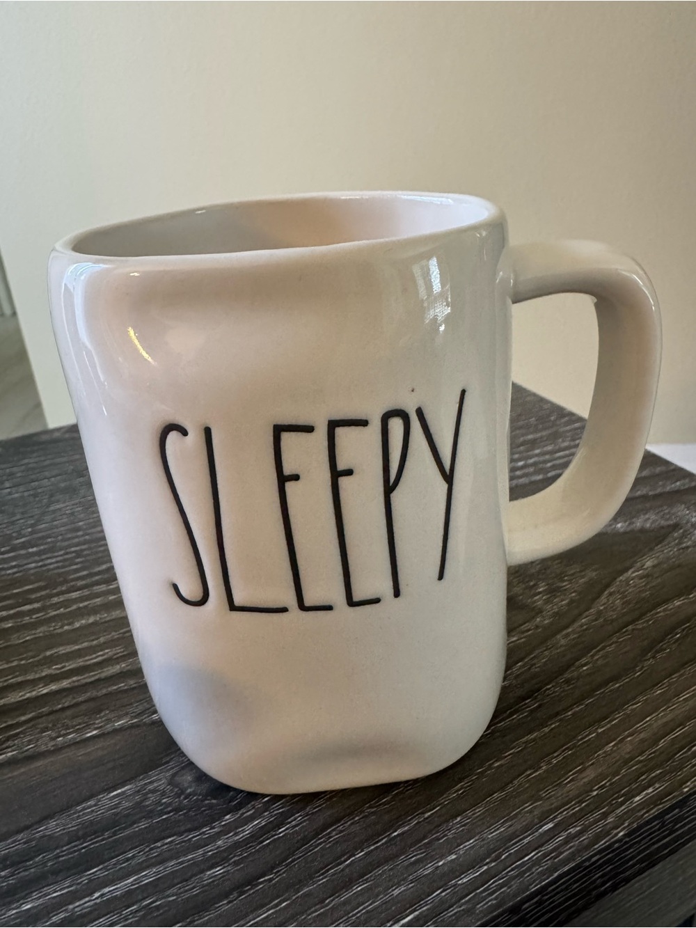 Rae Dunn “Sleepy” Ceramic Coffee Mug - White